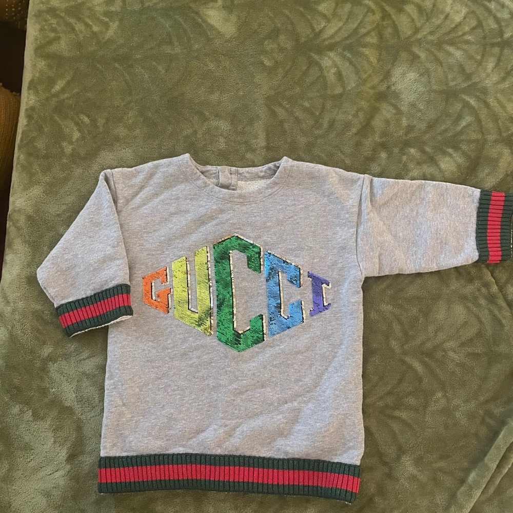 Gucci Girl sequins light sweater